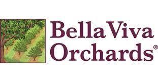 Image of orchards with writing of Bella Viva Orchards